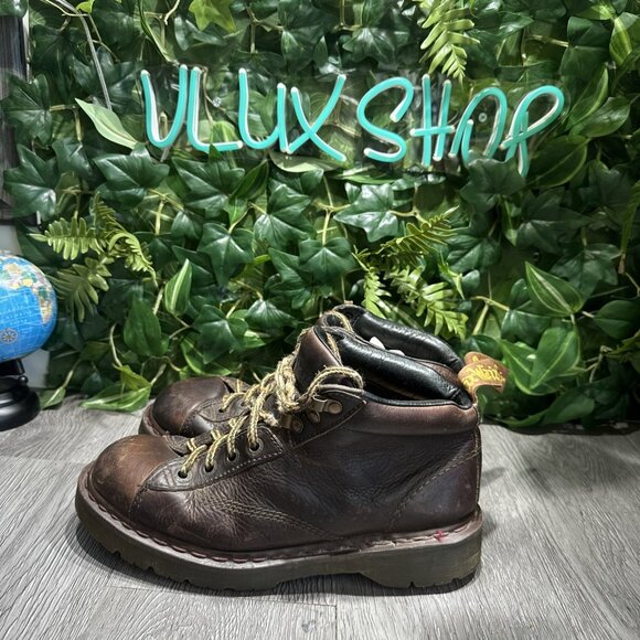 Dr Doc Martens Boots Leather Air Wair Made England UK 8 US 9 Chunky Bounce Soles main image 6